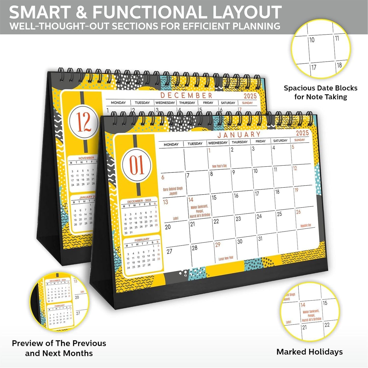 Desk Calendar 2025 Planner