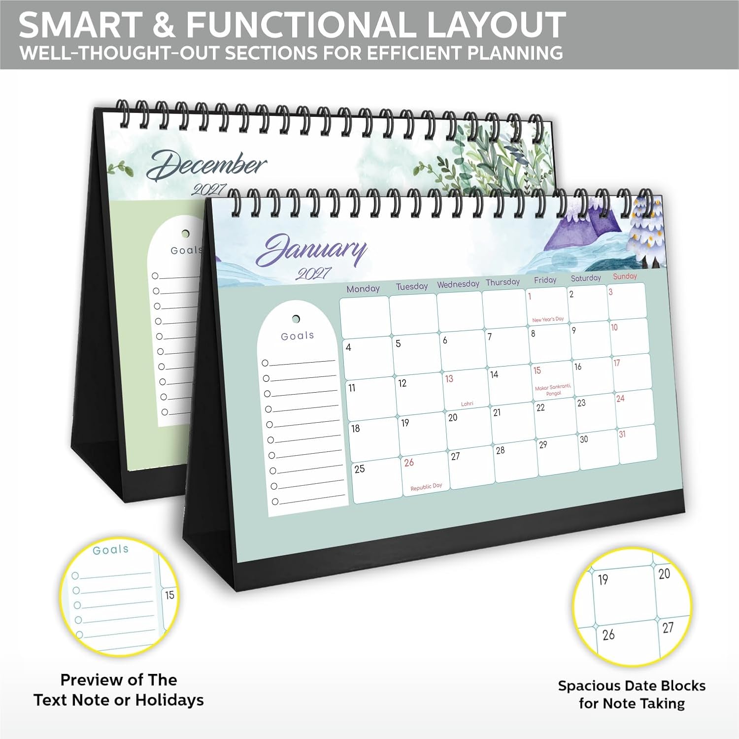 2027 Table Calendar