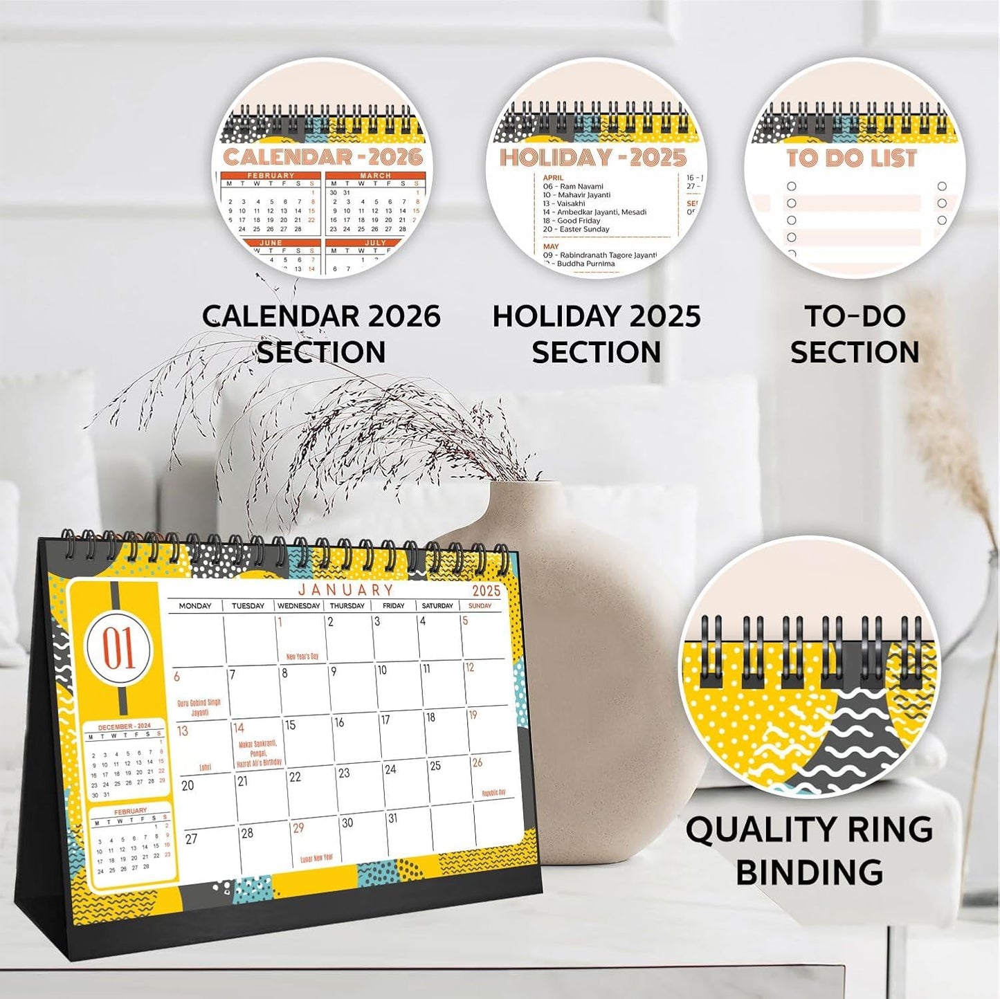 Desk Calendar 2025 Planner