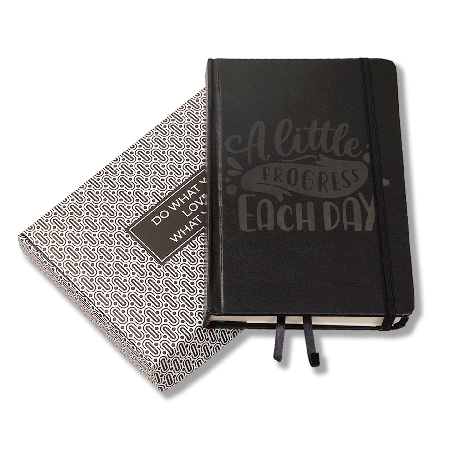 Undated Black Planner with Stickers