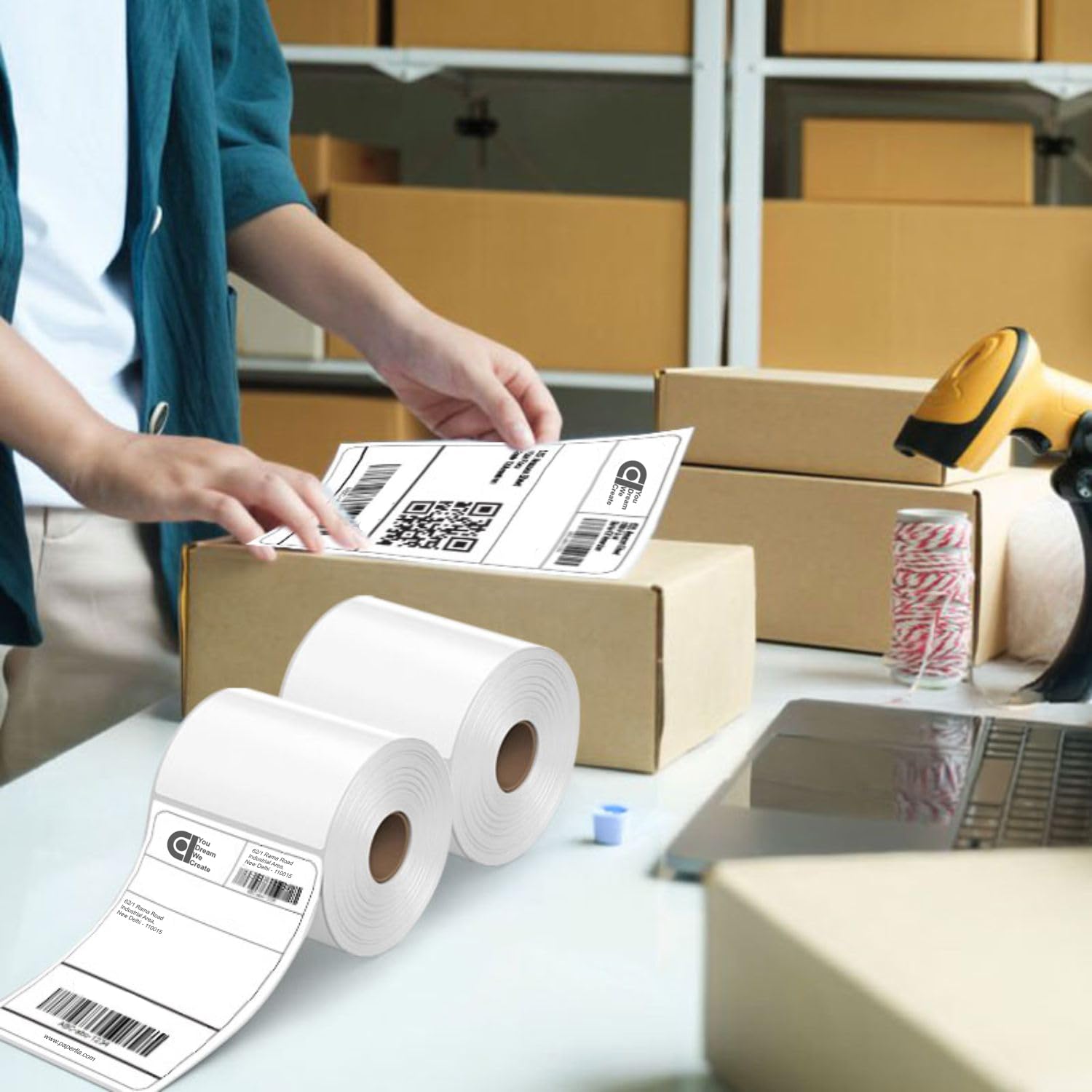 70 GSM Thermal Label Printer Paper (Pack Of 2)