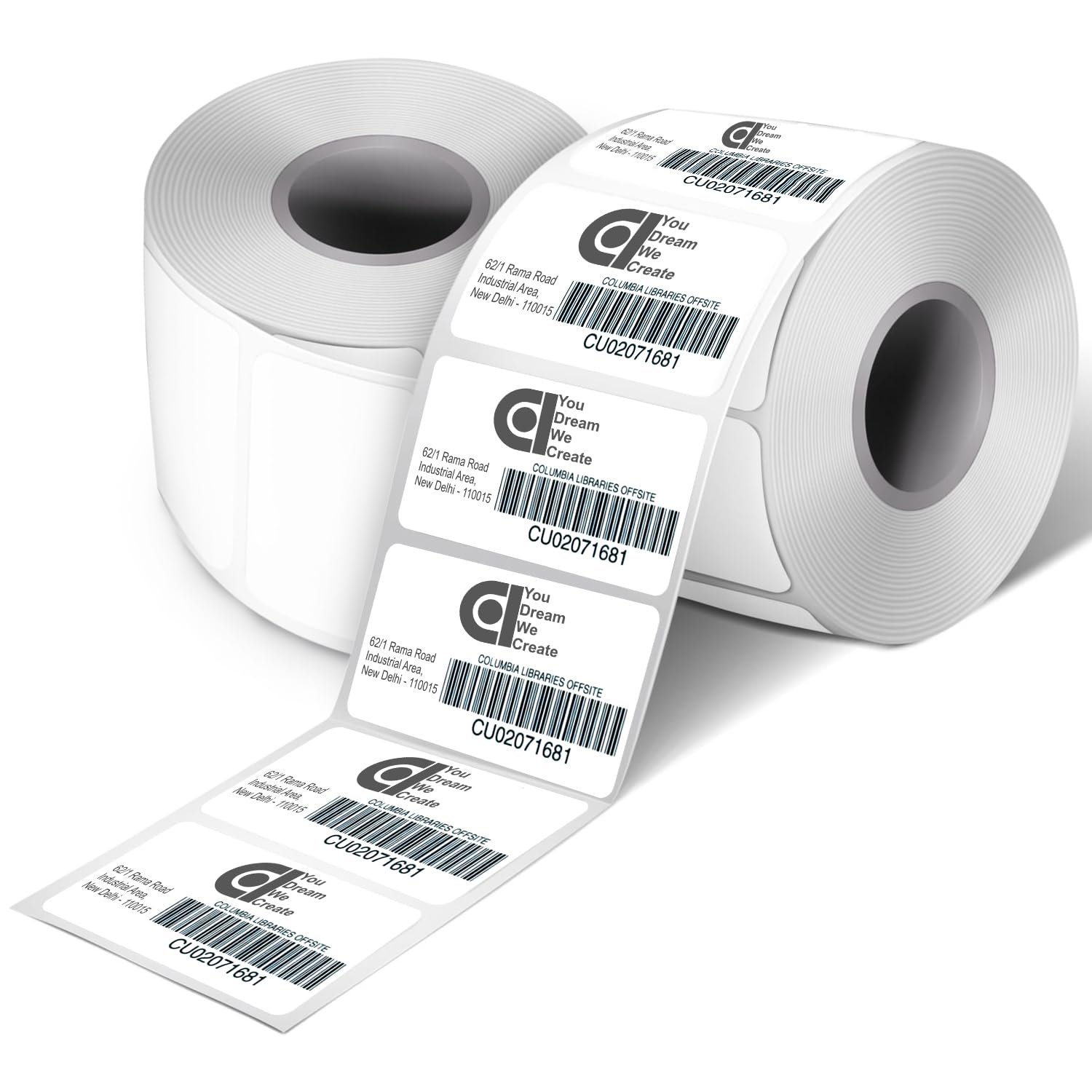 Premium Thermal Label Printer Paper (Pack Of 2)