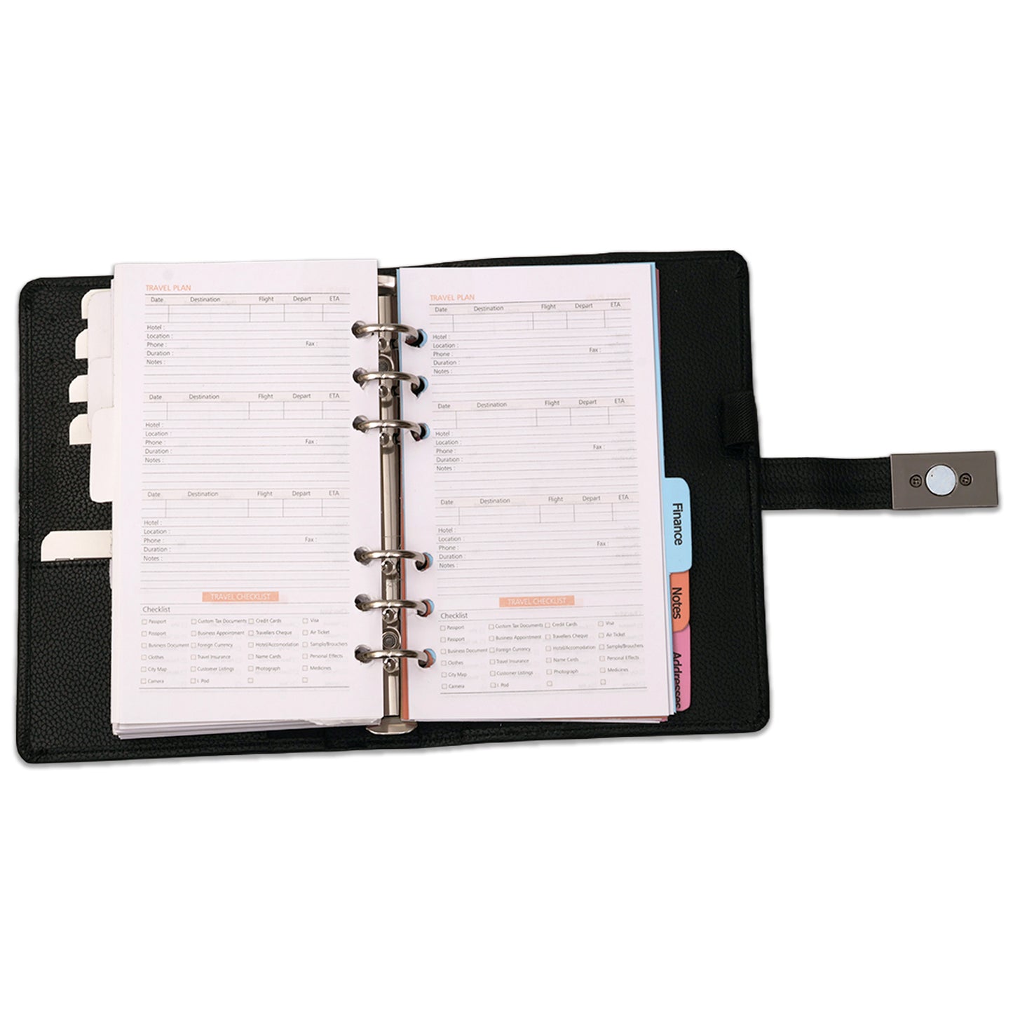 2026 Planner Black Weekly & Monthly Diary