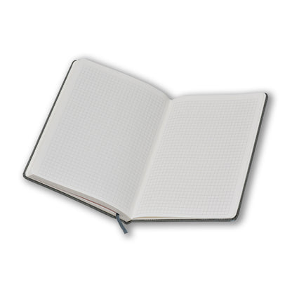 A5 Grey Front Pocket Notebook (6 X 8.5 Inches), 80 GSM, 180 Ruled Pages.