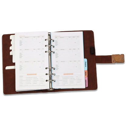 Brown Daily Planner 2026 Diary, Weekly & Monthly Agenda Organizer Dated