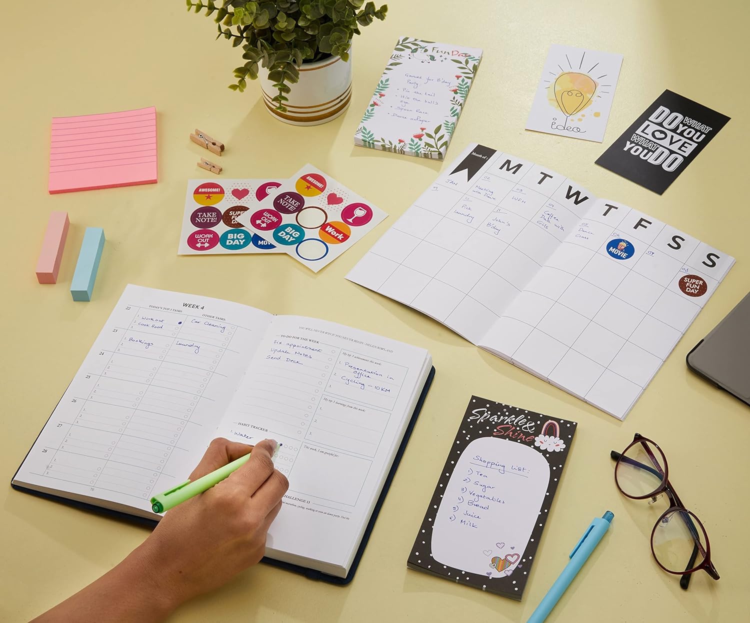 Undated Daily Planner
