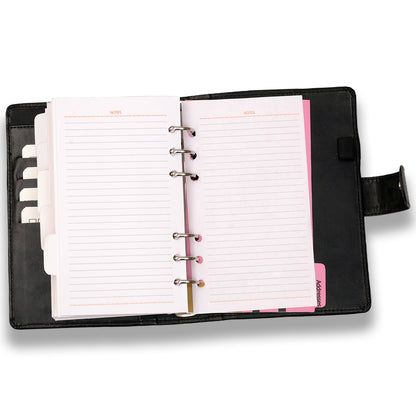 Black Corporate Faux Leather Diary 2026 Journal Planner For Daily Use