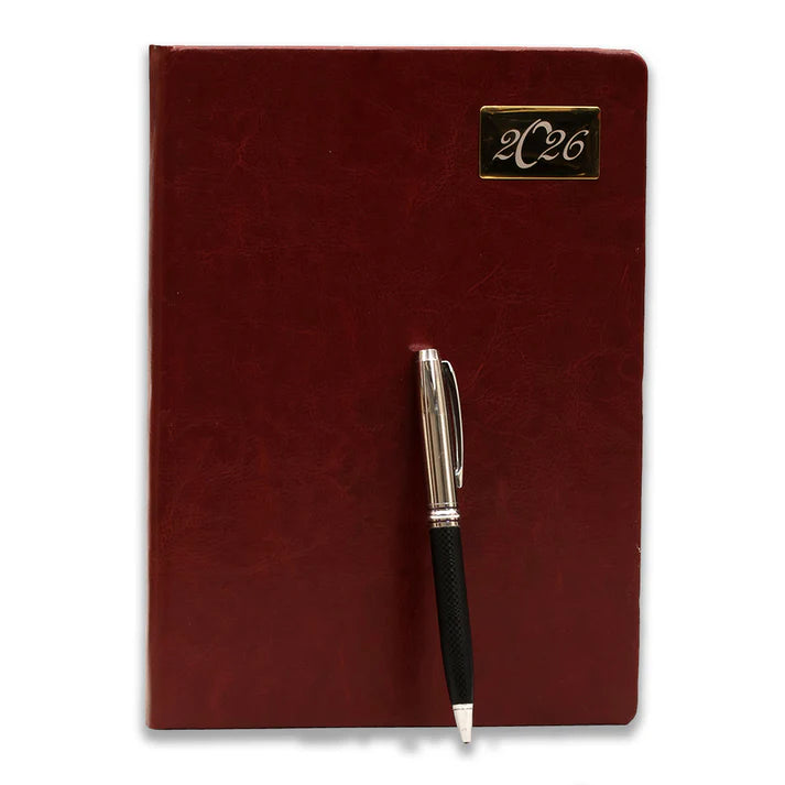 Black Dated Diary 2026 to Do List Planner