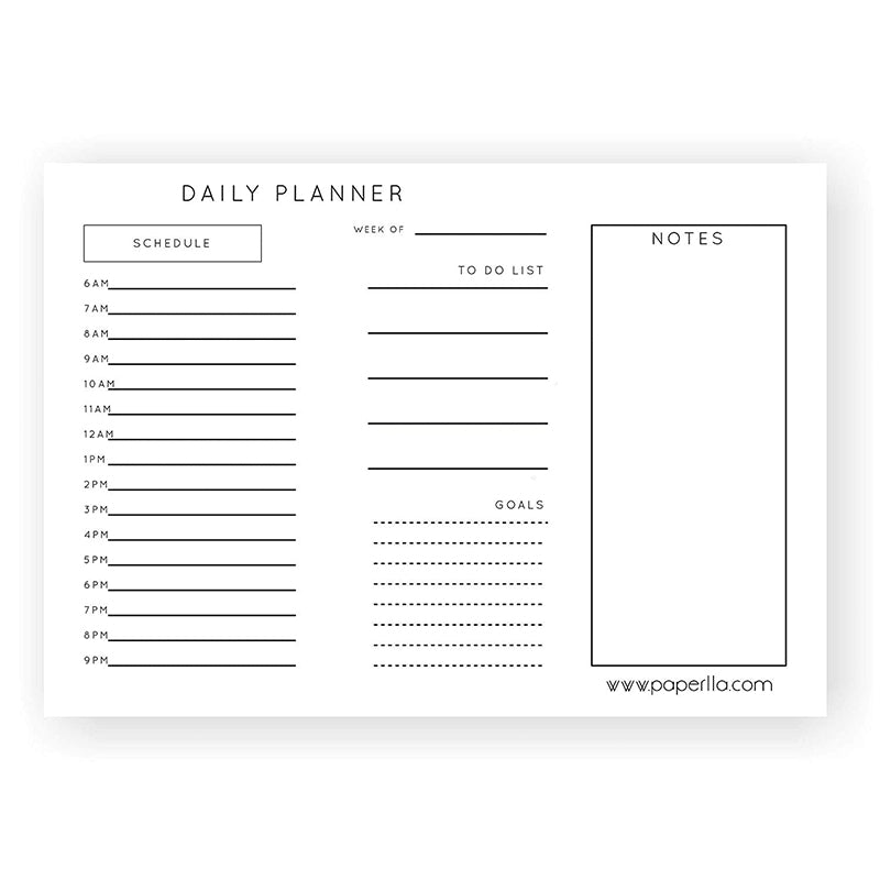 Daily Planner A4 Notepad/Elegant Writing Pad Goal Schedule to Do List Notes Diary Work Home Office Going Men and Women