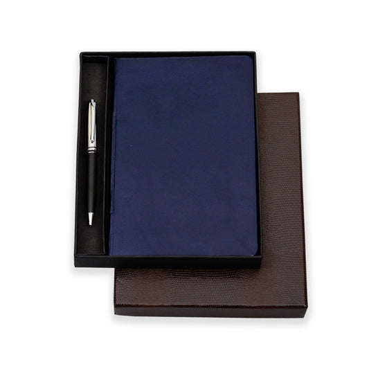 Classic Notebook Journal with Pen Gift Set for School, Business Work Travel Writing with metal pen.