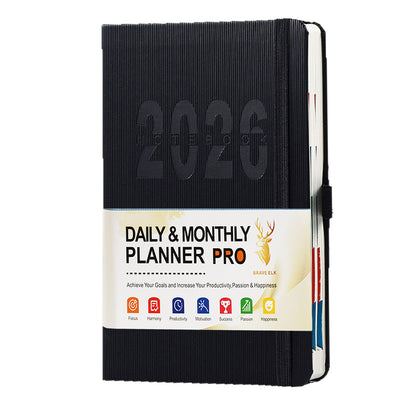 2026 Planner A5 Weekly and Monthly Daily Calendar with Thick Paper, One Full Page Per Day Planners from Jan. 2026 - Dec. 2026