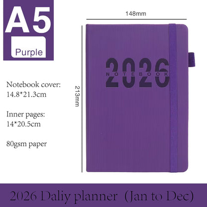 2026 A5 Dated Notebook To Do List Daily Planner