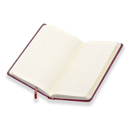 Hard Bound Notebook, Ruled, 240 Pages Journal Diary (Red)