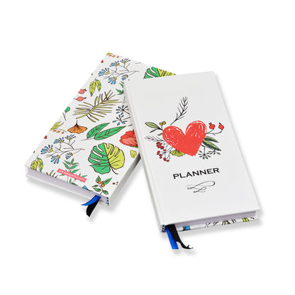 Undated Pocket Planner Diary, Daily Calendar to Boost Productivity & Hit Your Goals (Set of 2)