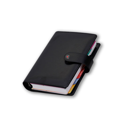 Buy Black Corporate Stylish Faux Leather Diary for office, daily to do list pad