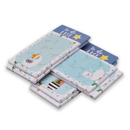 Notes Diary Memo Pads, Cute Stationary Items , Gift for Office going Home Work Mother and Father Set of 6