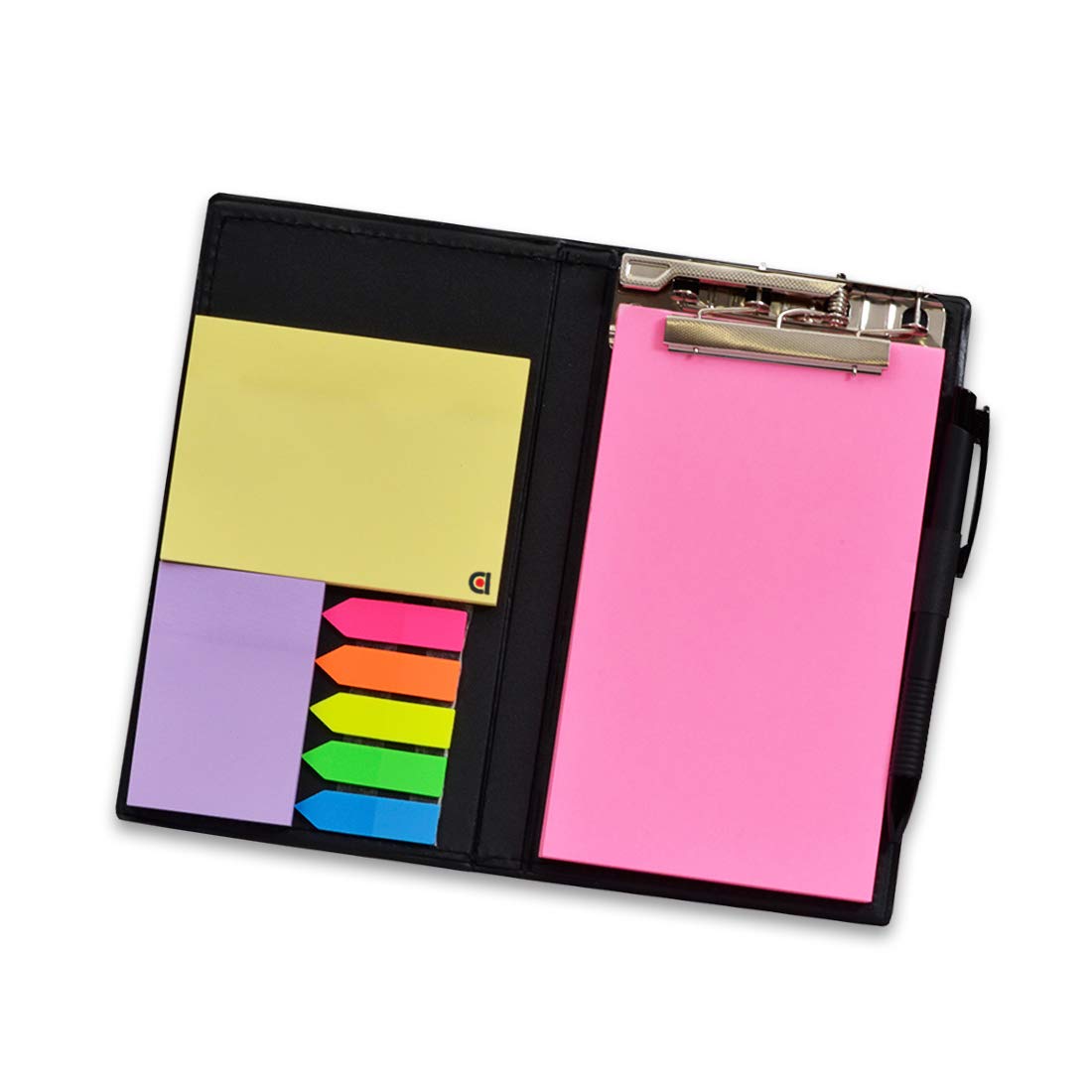 Buy Notepad Memo Holder Desk Organizer Diary with Colorful Sticky Notes