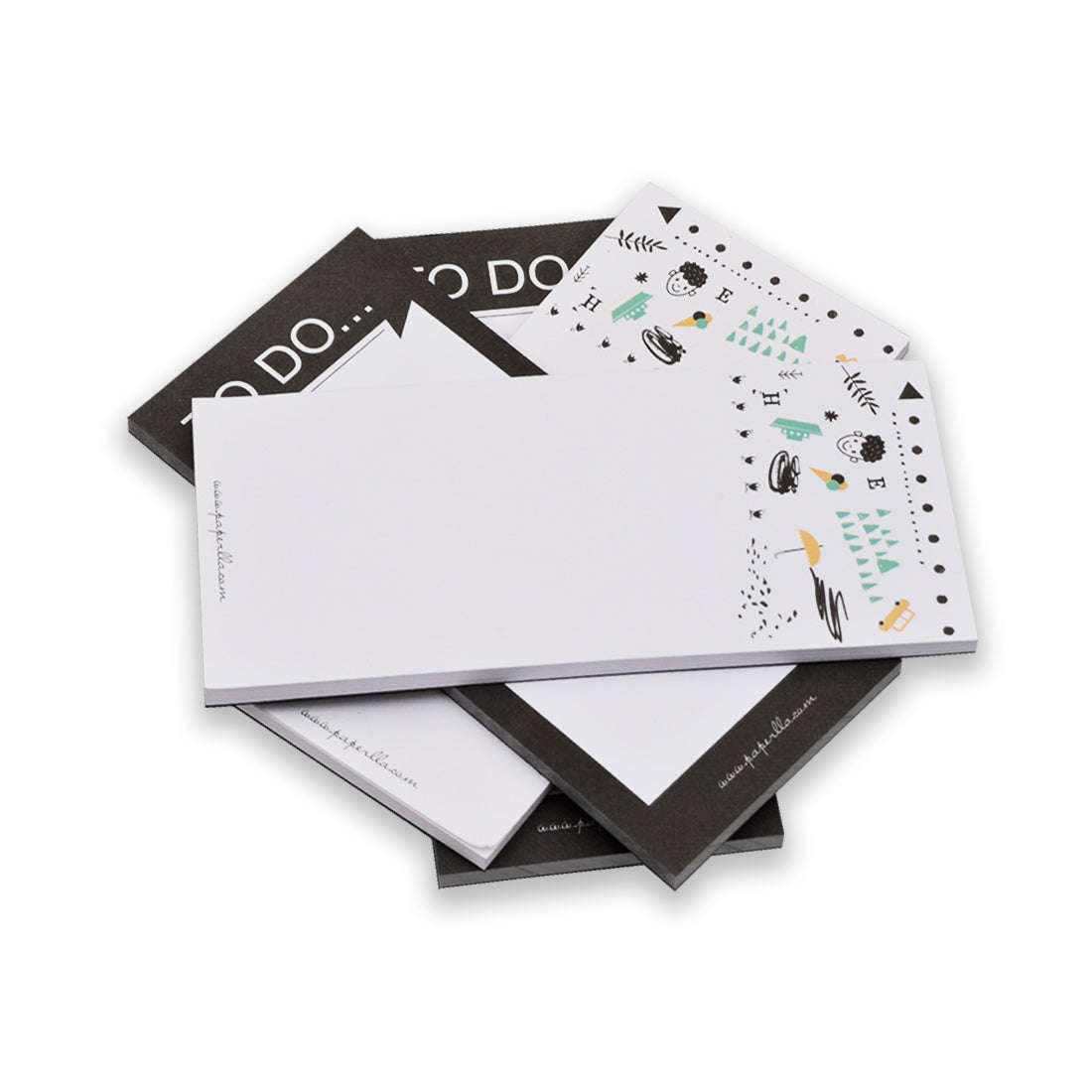 To Do List Notepads, Cute Stationary Items, Personal Diary Gift for Men and Women, Set of 4
