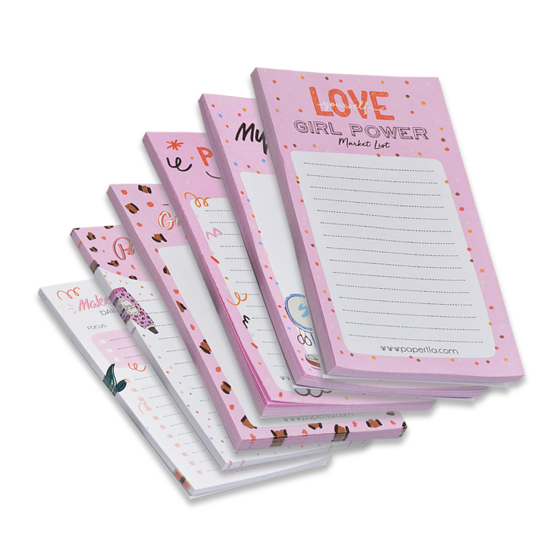 To Do List Notepad - 50 Sheets Each - To-Do Notepad Tear Off, Planning Memo Pad, Planner Checklist Organizing Set of 6