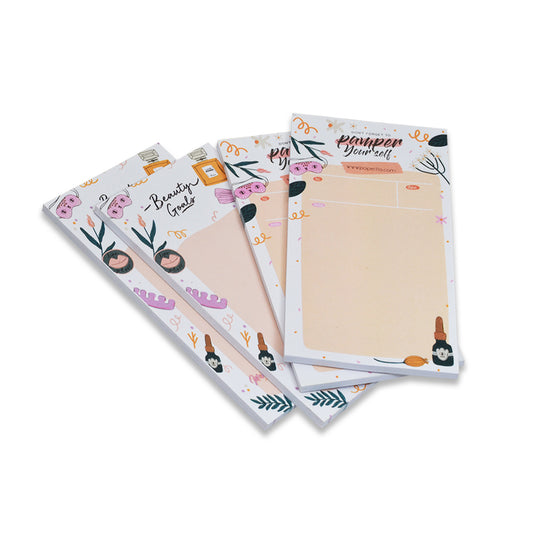 Daily to Do List Notepads | Writing Pad Diary | Pocket and Travel Easy Tear Off Gift | Set of 4