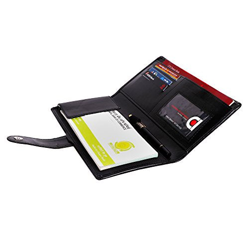 Multiple Cheque Book Holder/Leatherite Folder (Raven Black)