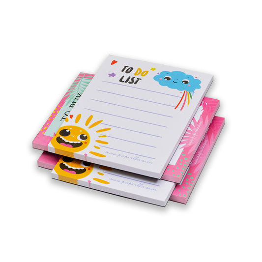 TO DO LIST NOTEPADS, UNDATED MEMO PADS NOTES DIARY DAILY JOURNAL PLANNER CORPORATE GIFT SET OF 4