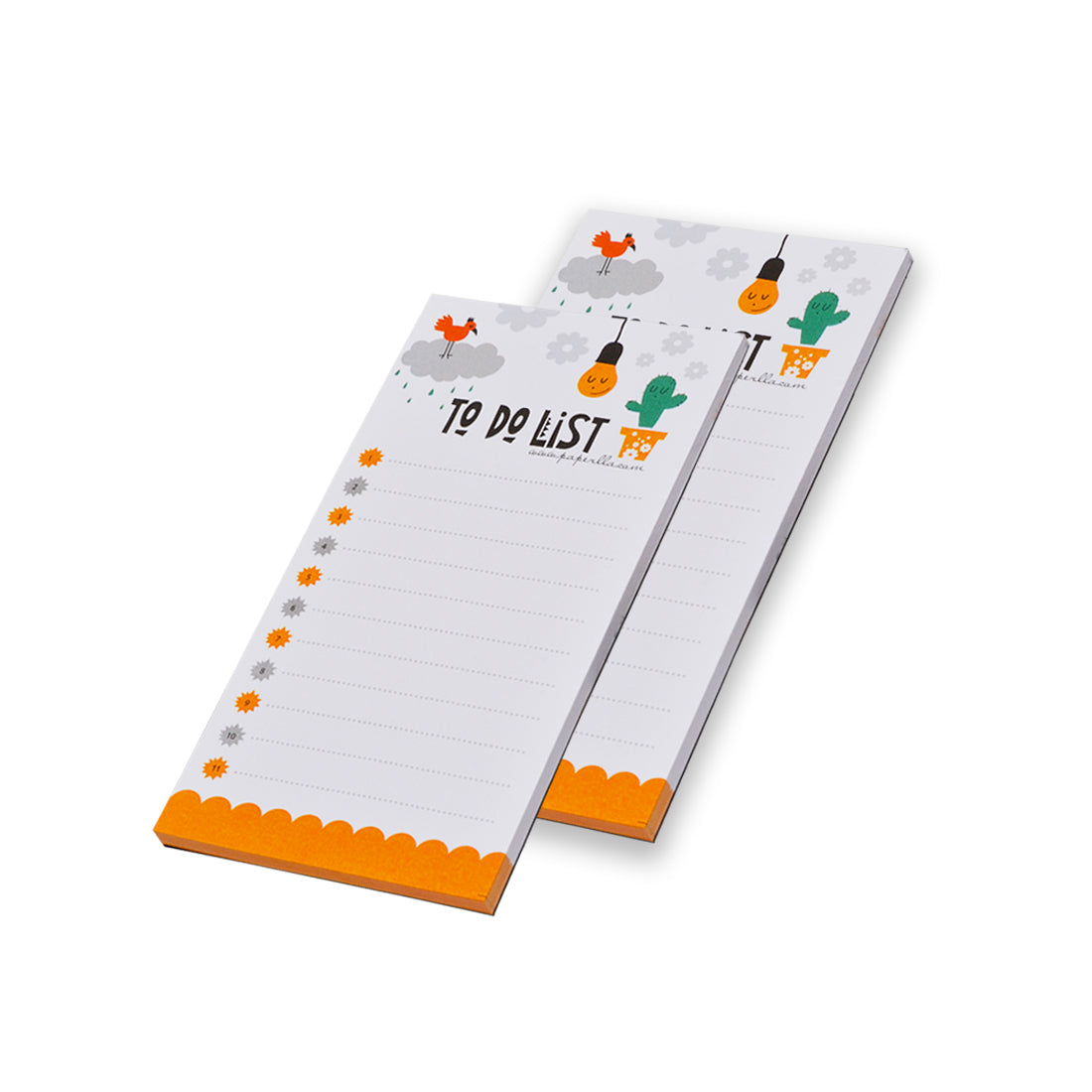 Memo Pad Daily Planner Notepad Undated Daily Agenda, Focus, and To Do List Notepad with Checklist Set of 6