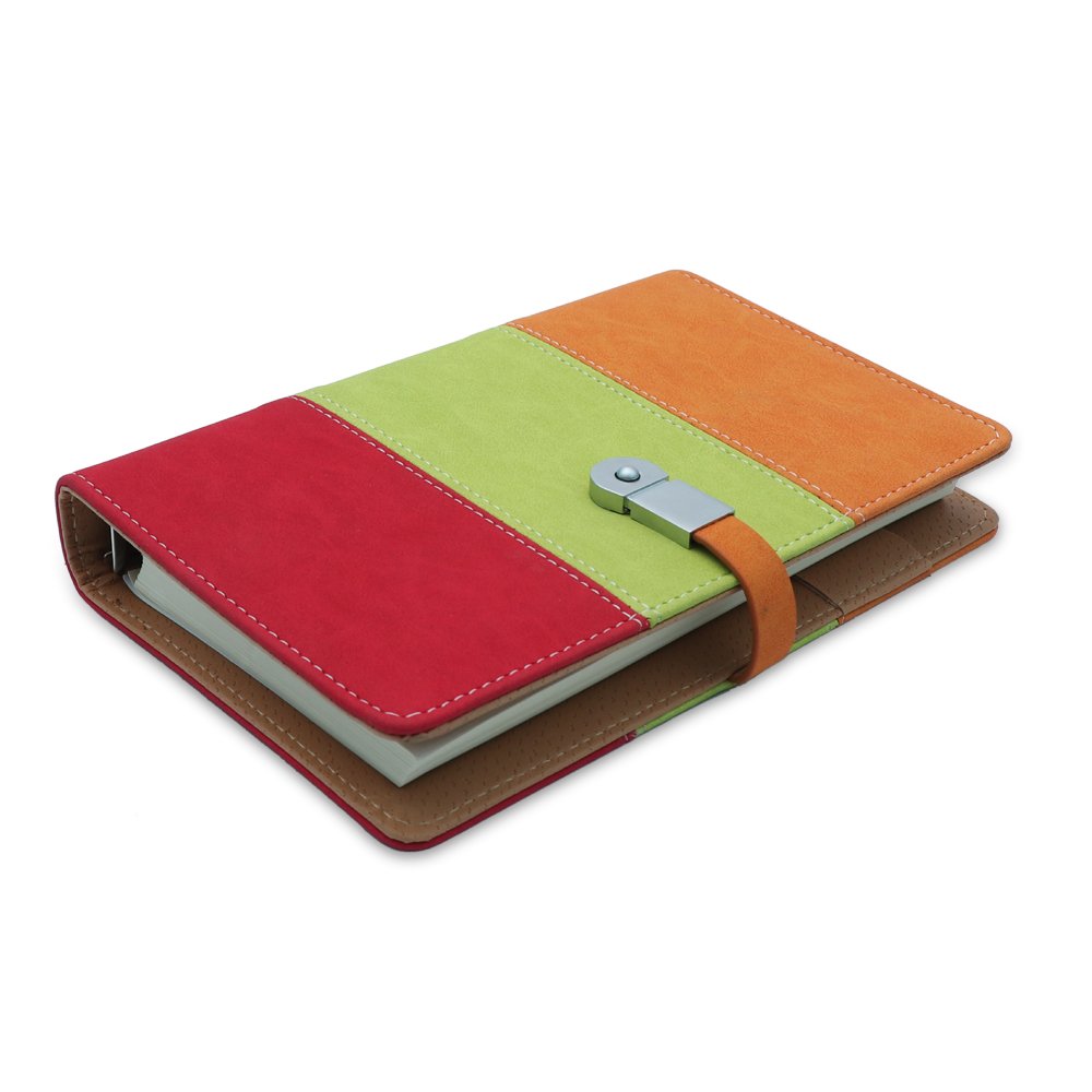 Tri Color Pocket undated Planner/Diary with Pen.