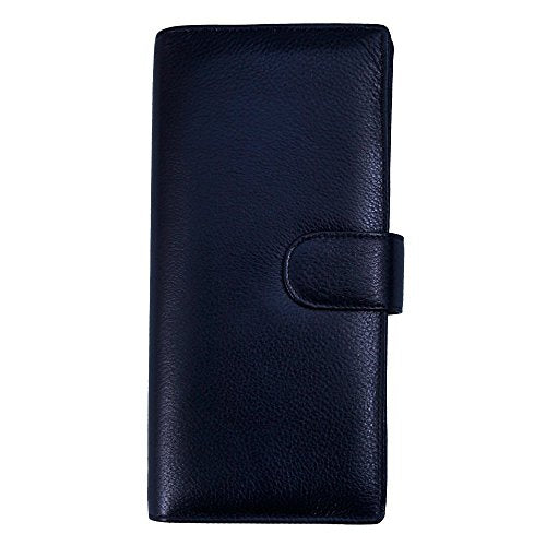 Multiple Passport Cover Holder/Exclusive Faux Leather Black Travel Wallet Card Document Holder Gift for Mom and Dad