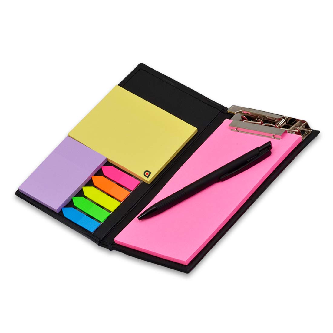 Buy Notepad Memo Holder Desk Organizer Diary with Colorful Sticky Notes
