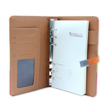 Tri Color Pocket undated Planner/Diary with Pen.