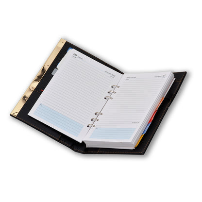 Buy Black Elegant Faux Leather Diary Organizer 2023, Leather Passport Wallet Online