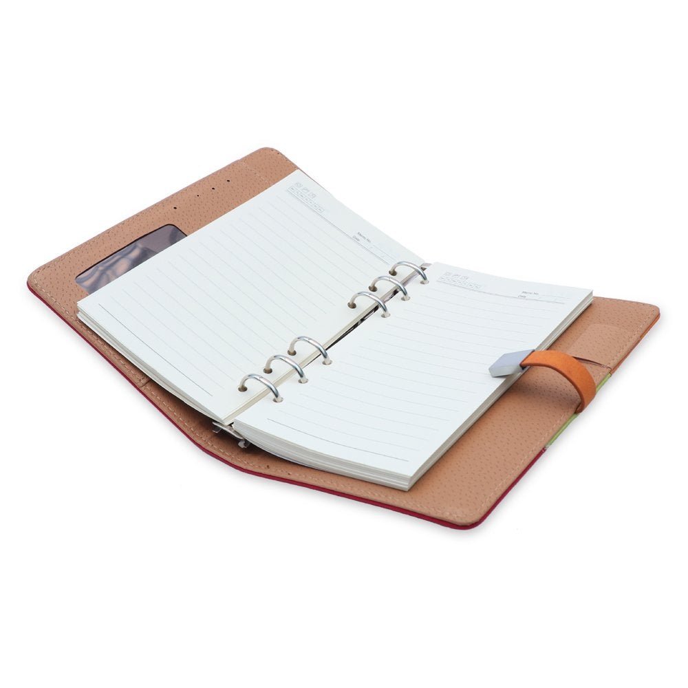 Tri Color Pocket undated Planner/Diary with Pen.