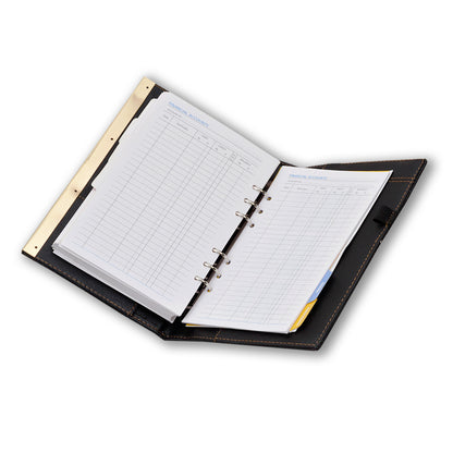 Buy Black Elegant Faux Leather Diary Organizer 2023, Leather Passport Wallet Online