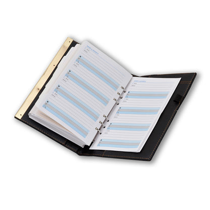 Buy Black Elegant Faux Leather Diary Organizer 2023, Leather Passport Wallet Online