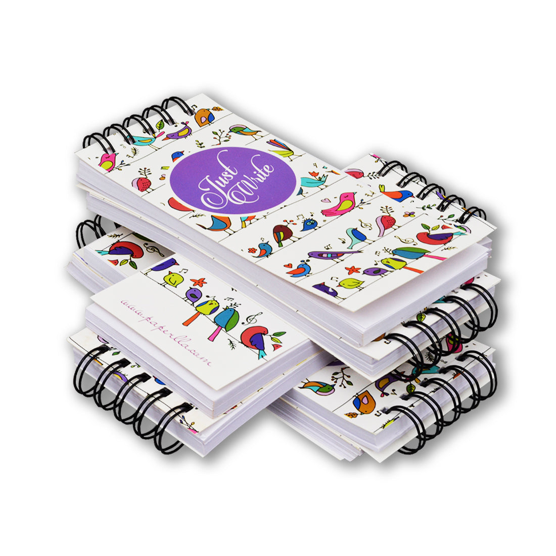 Daily Undated Notepad with Spiral Binding Plain Paged (Set of 6) Tear off Sheets Memo Notebook.